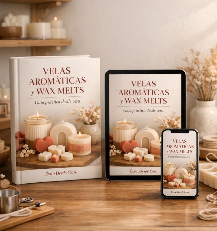 CURSO VELAS AROMATICAS Y WAX MELTS ,11 BONOS DE REGALOS + VIDEOS