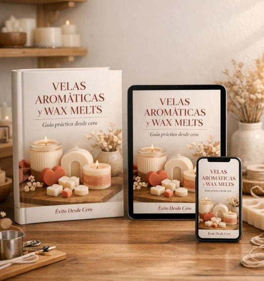 CURSO VELAS AROMATICAS Y WAX MELTS ,11 BONOS DE REGALOS + VIDEOS